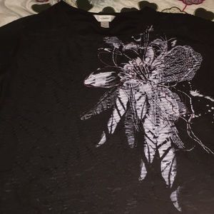 C.J.Banks top with floral design